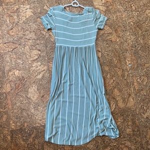 Long green and white super soft dress!